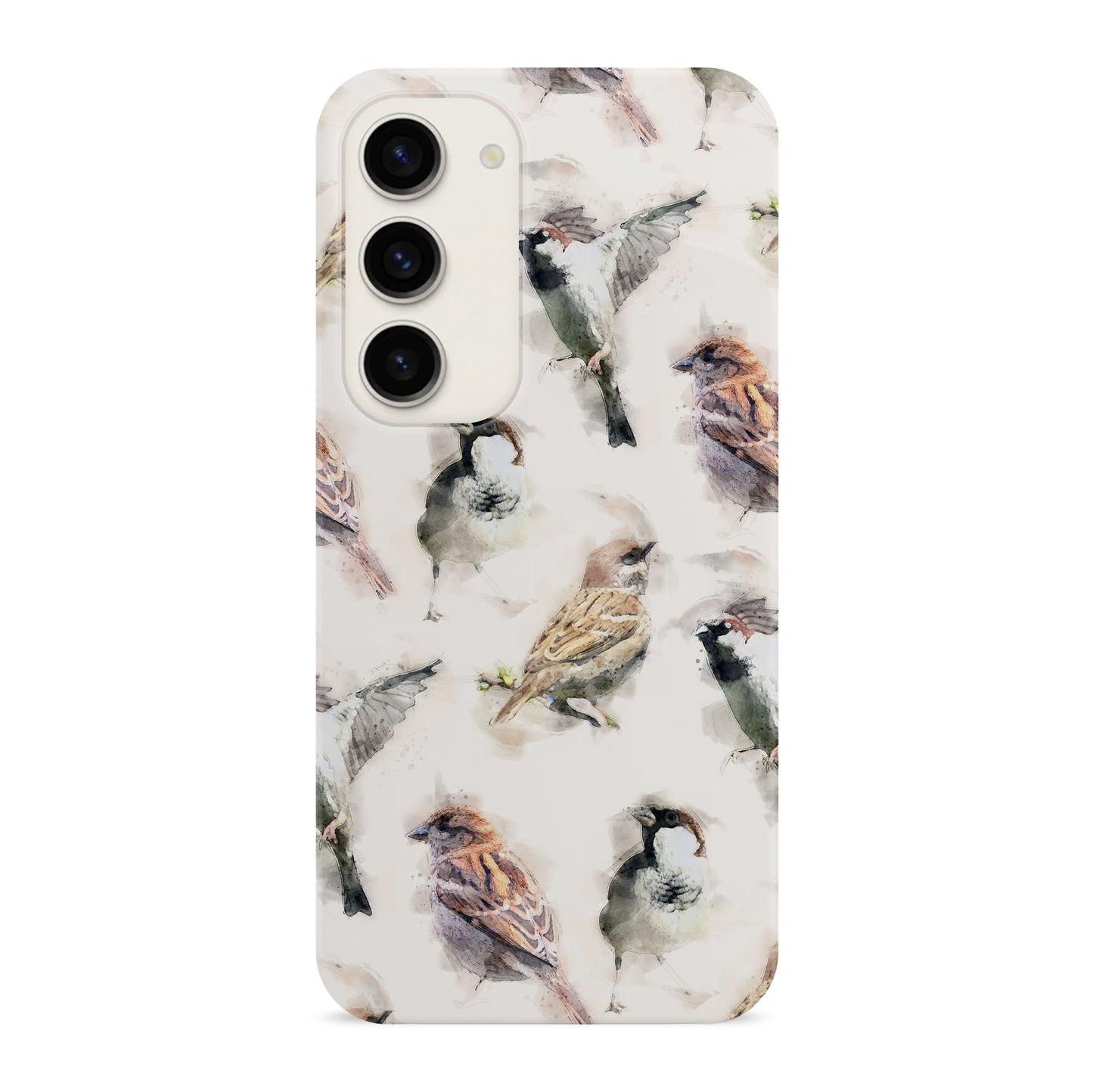 Sparrow Pattern Bird Art Print Case Samsung Galaxy S23 Phone Case