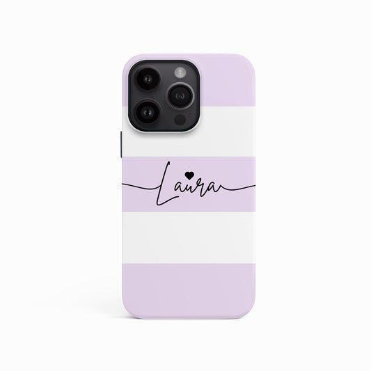 Custom Light Purple Stripes Case iPhone 16 Phone Case
