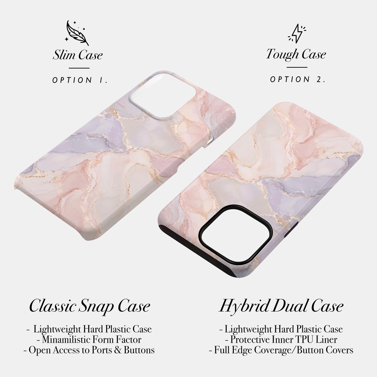 Personalised Muted Marble Case
