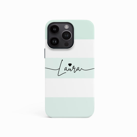 Custom Light Blue Stripes Case iPhone 16 Phone Case