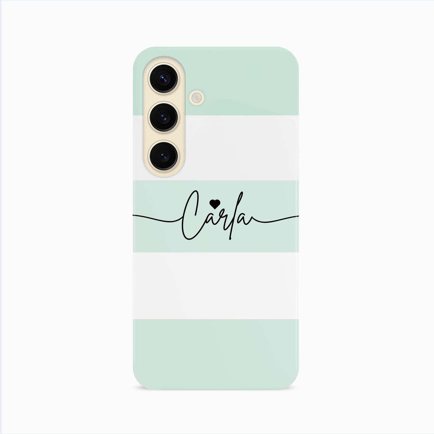 Custom Light Blue Stripes Case Samsung Galaxy S24 Phone Case