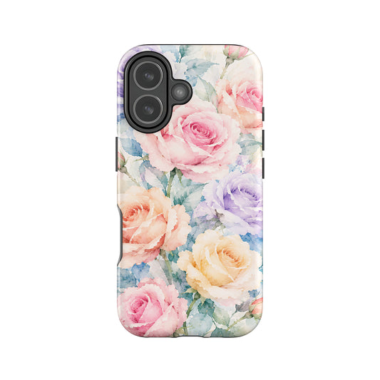 Watercolour Summer Roses Case iPhone 17 Phone Case