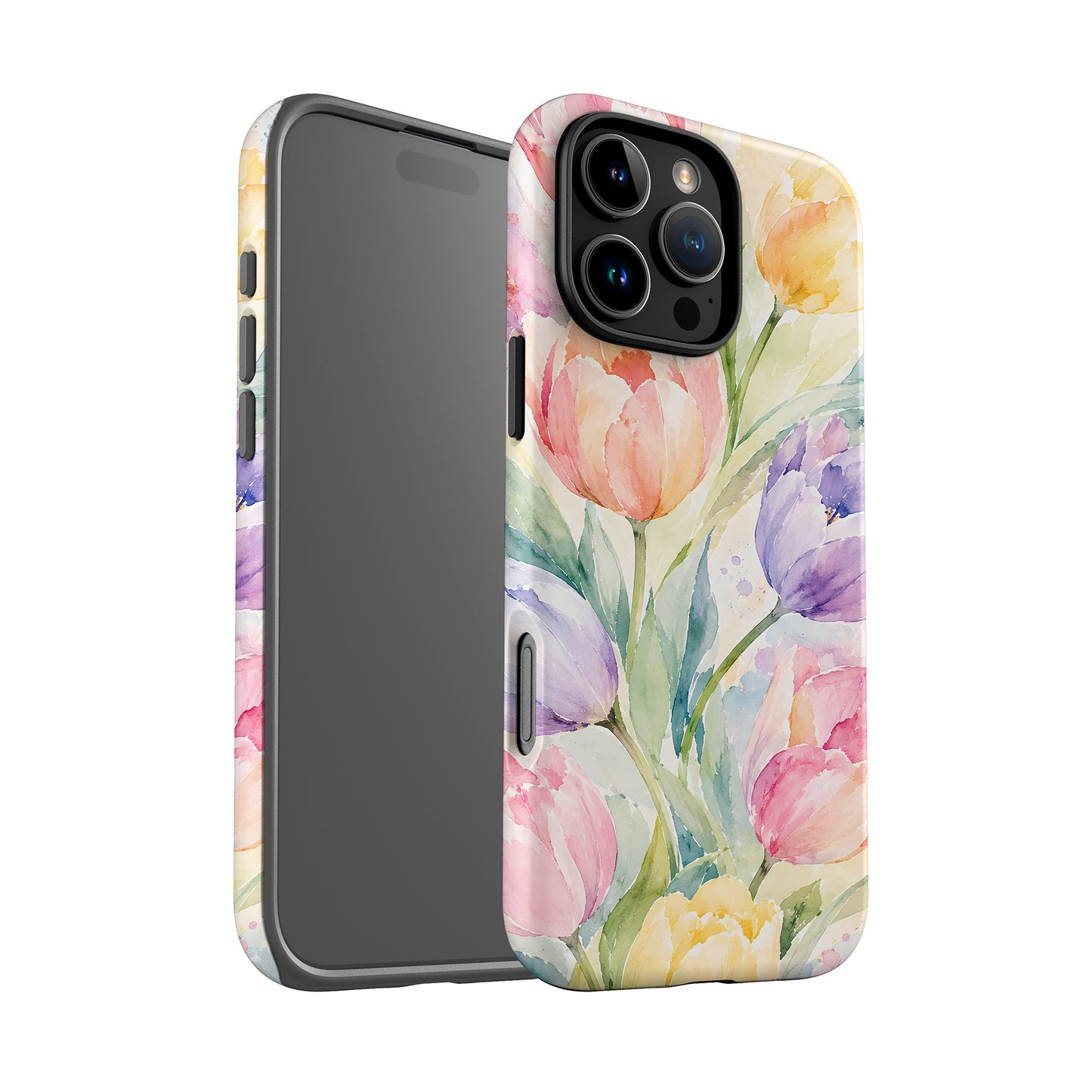 Personalised Summer Tulips Floral Case Phone Case