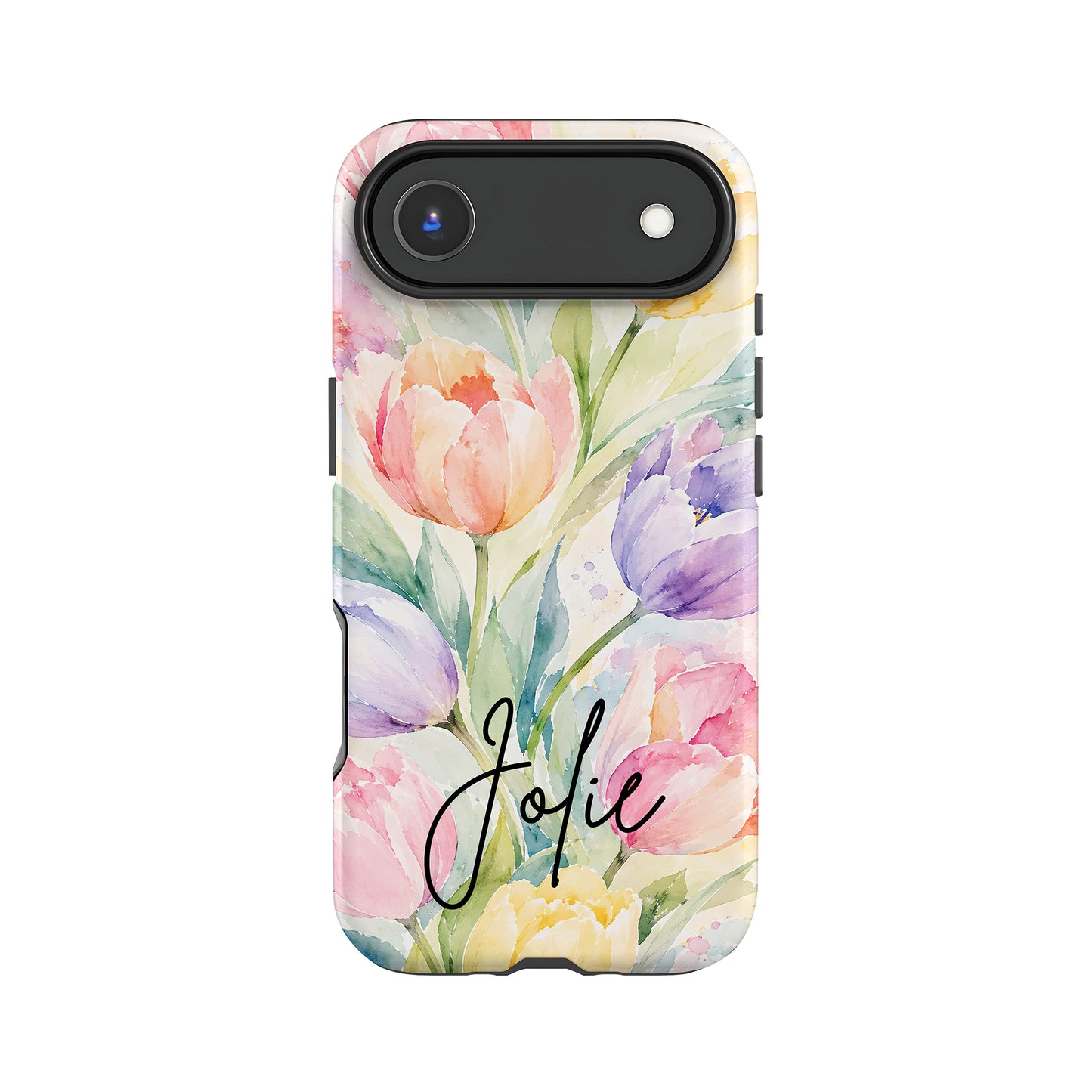 Personalised Summer Tulips Floral Case iPhone 17 Air Phone Case