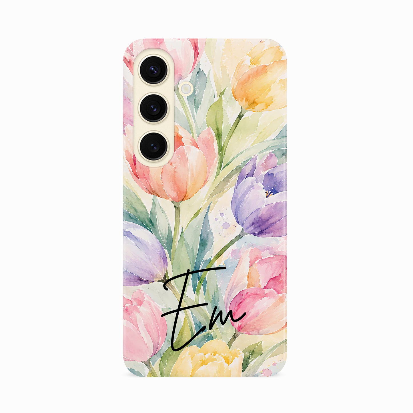 Personalised Summer Tulips Floral Case Phone Case
