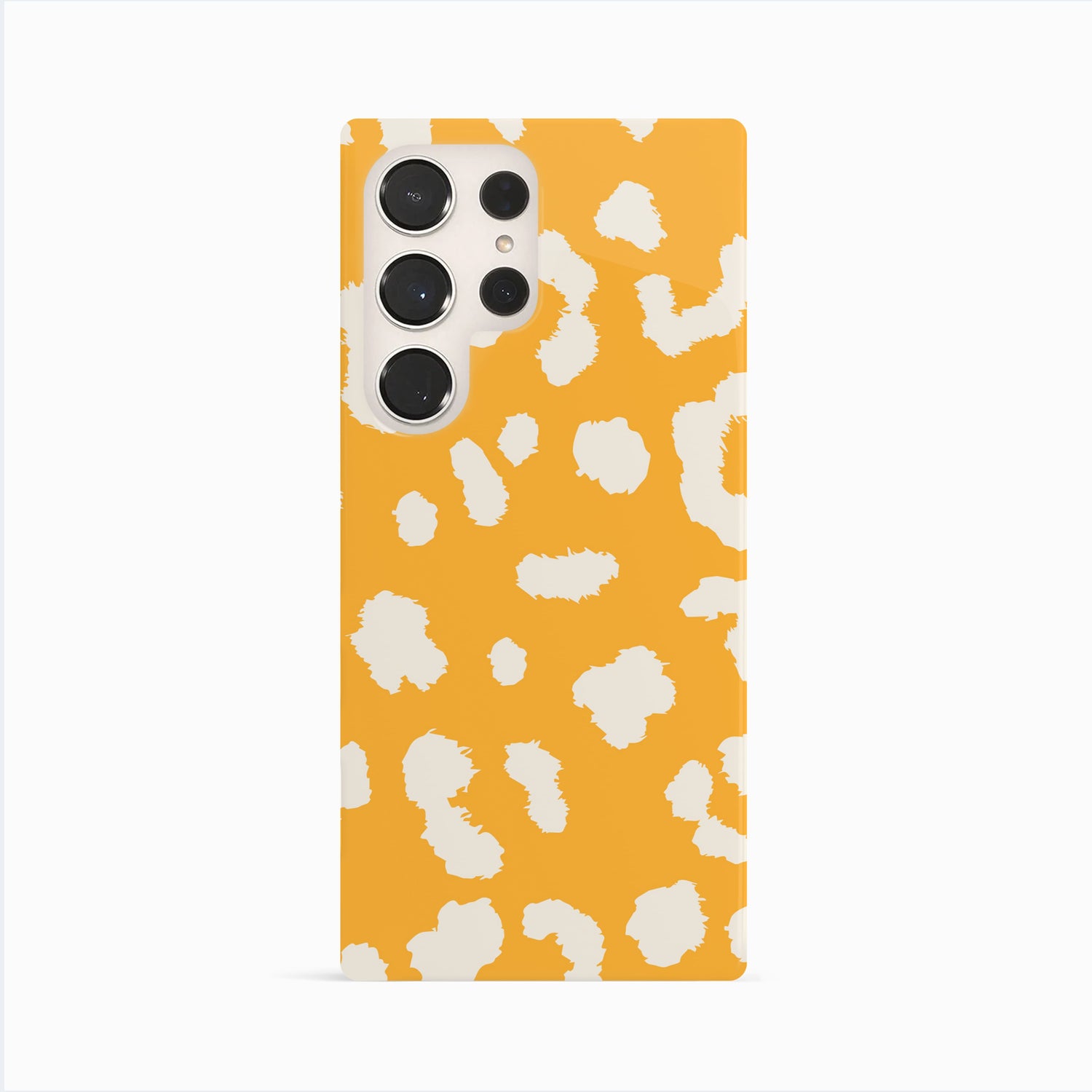 Abstract Yellow Cloud Leopard Print Case Samsung Galaxy S23 Ultra Phone Case