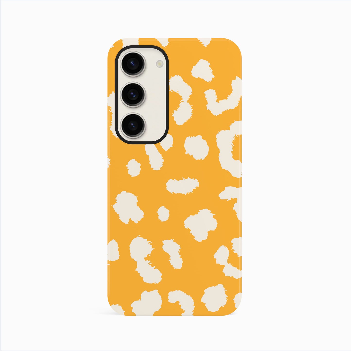 Abstract Yellow Cloud Leopard Print Case Samsung Galaxy S23 Phone Case