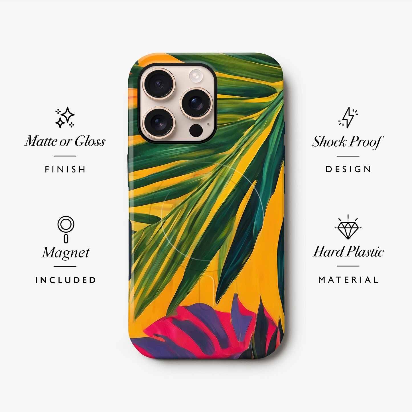 Tropical Floral Print Magsafe Case