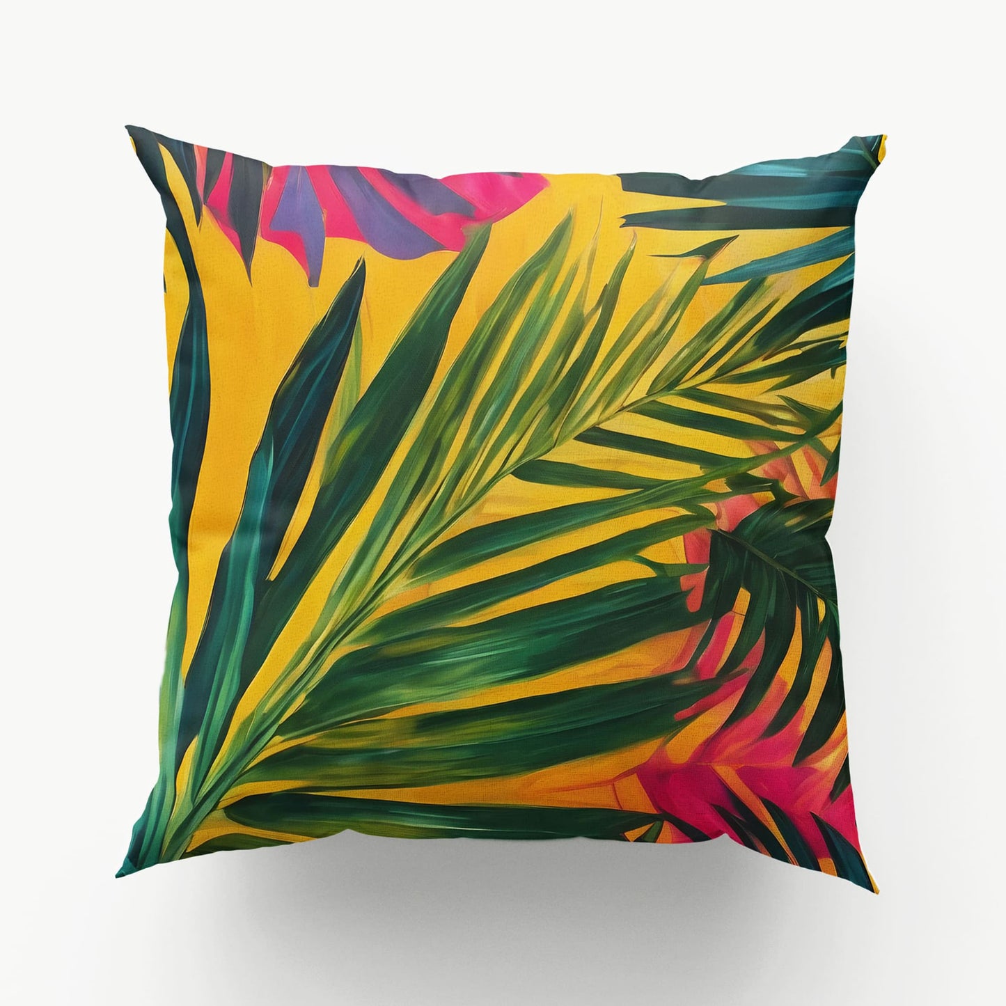 Tropical Palm Leaf Print 45cm Cushion  Cushion