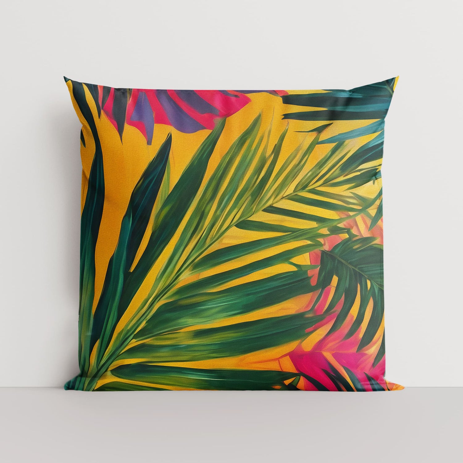 Tropical Palm Leaf Print 45cm Cushion  Cushion