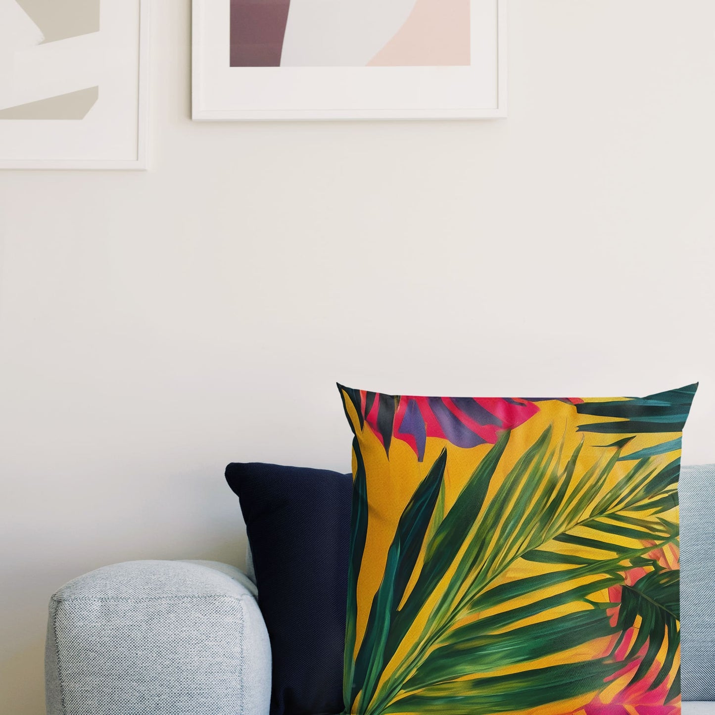 Tropical Palm Leaf Print 45cm Cushion  Cushion