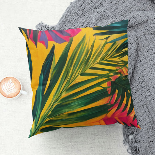 Tropical Palm Leaf Print 45cm Cushion  Cushion