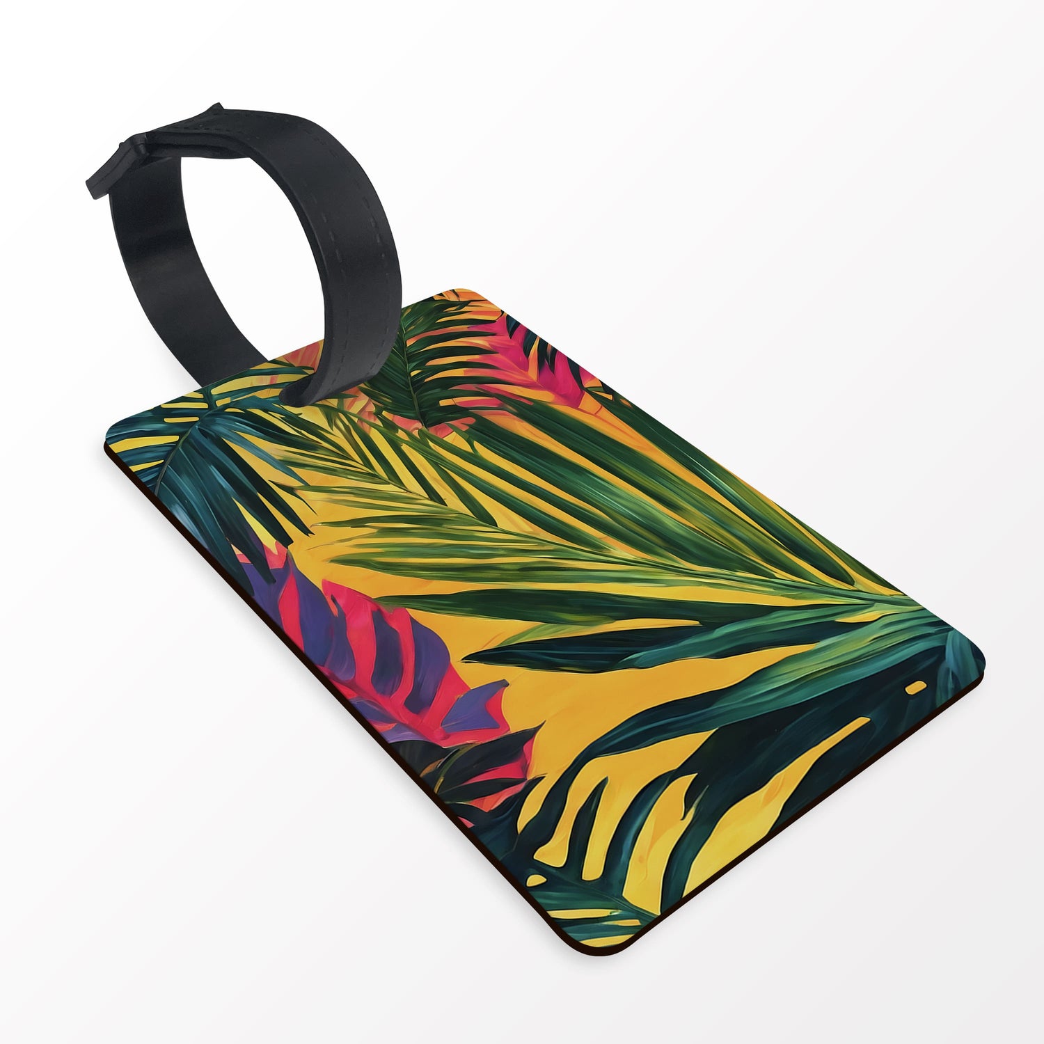 Personalised Tropical Palm Leaf Luggage Tag  luggage tag