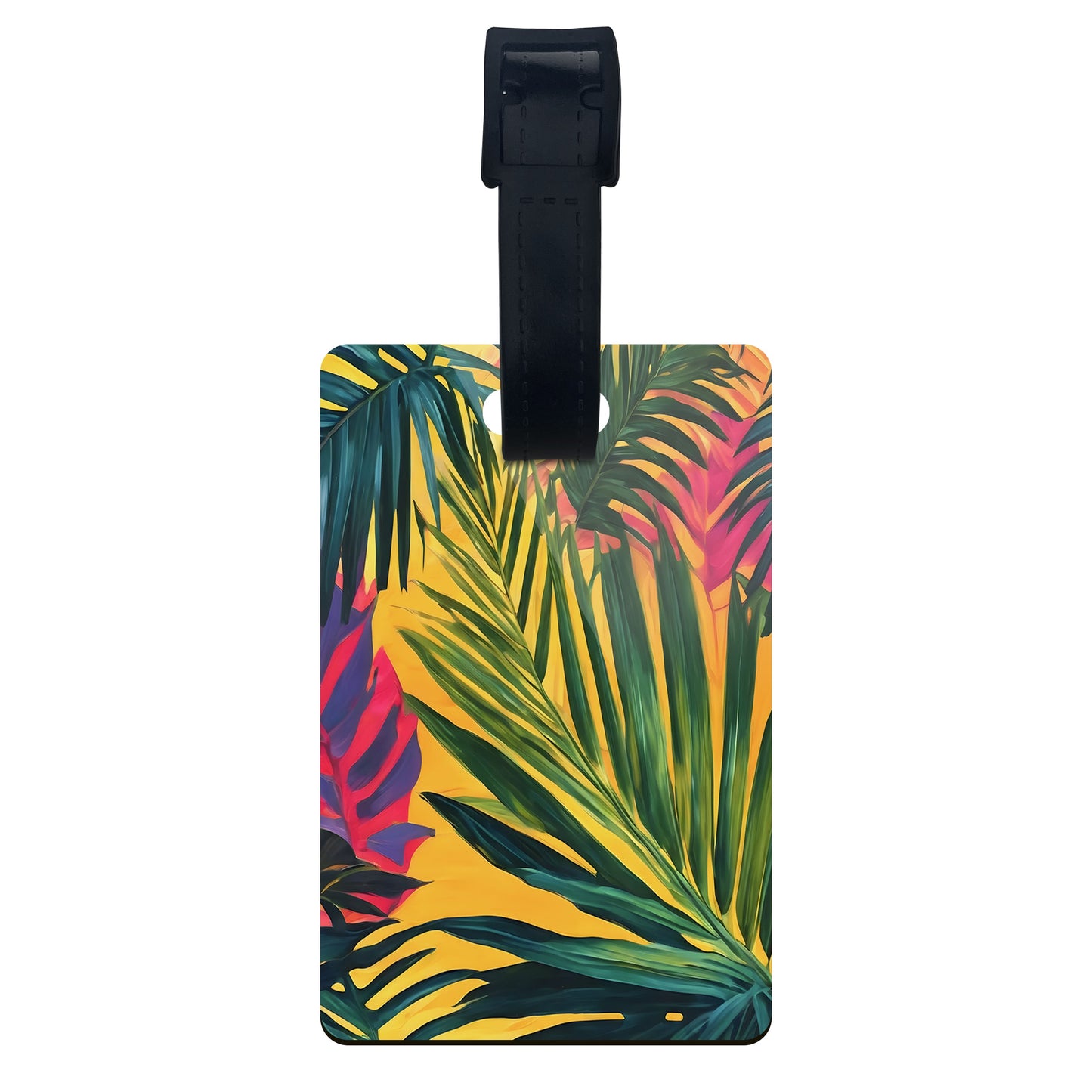 Personalised Tropical Palm Leaf Luggage Tag  luggage tag