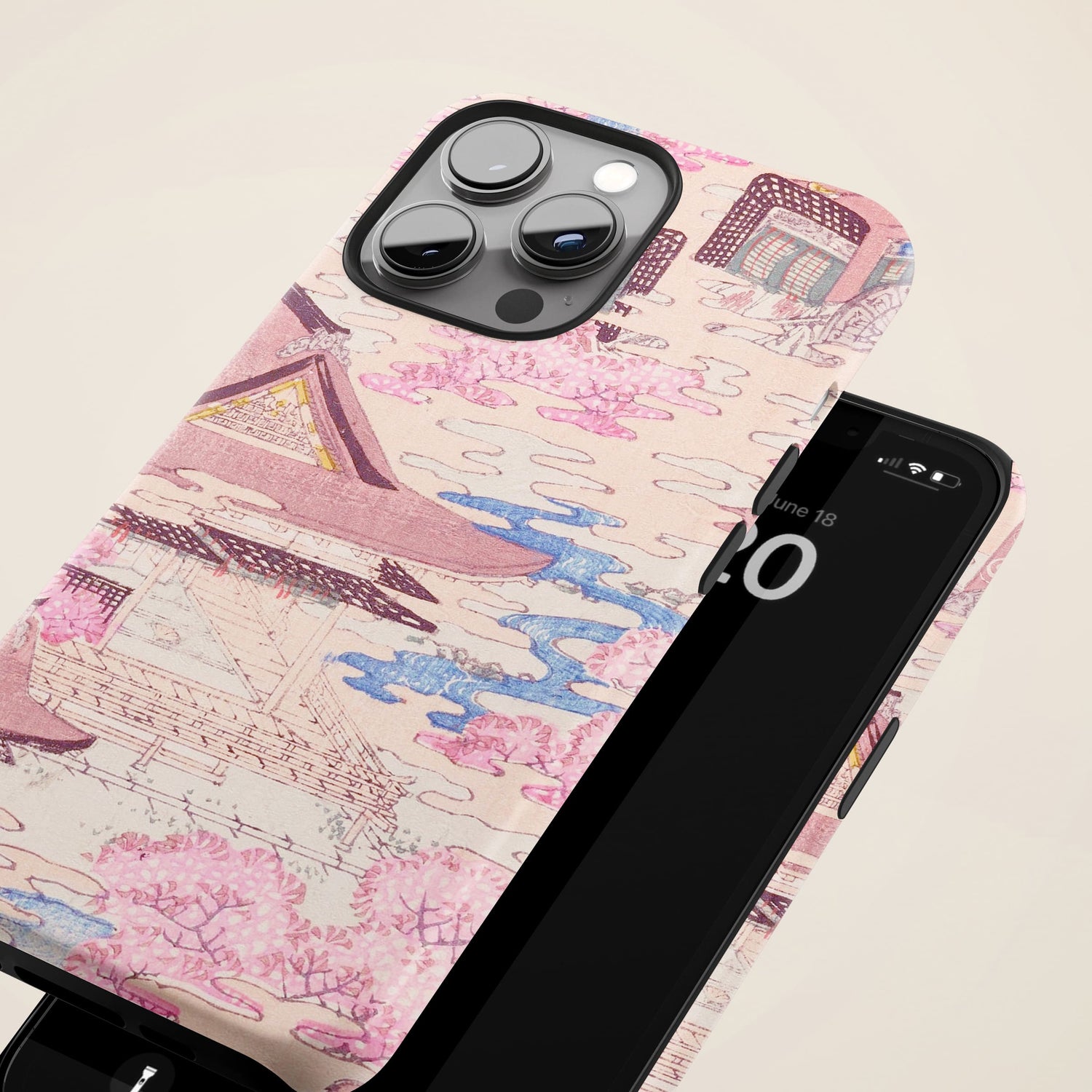 Cherry Blossom Vintage Japanese Print Case  Phone Case