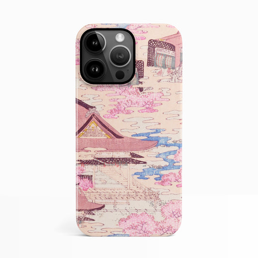 Cherry Blossom Vintage Japanese Print Case iPhone 14 Phone Case