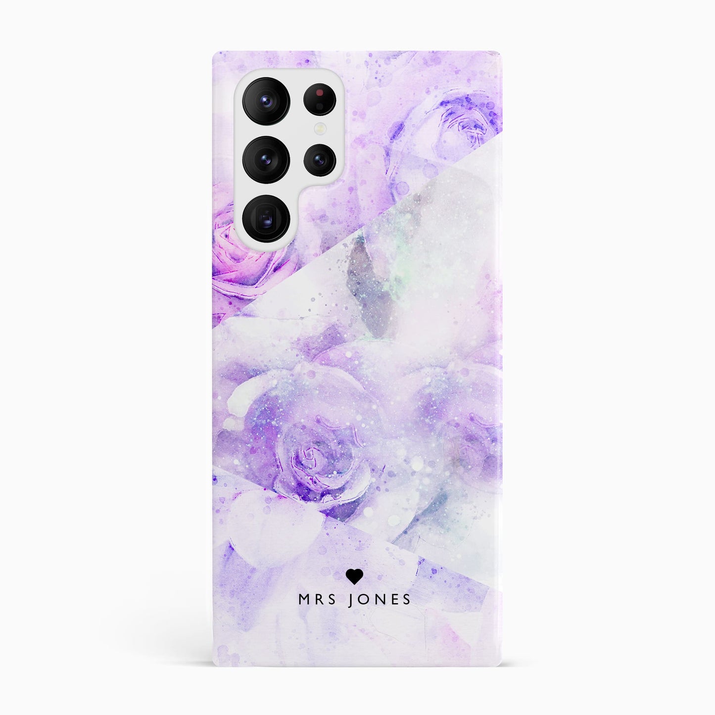 Purple Floral Fade Custom Case Samsung Galaxy S23 Ultra Phone Case