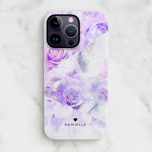 Purple Floral Fade Custom Case  Phone Case
