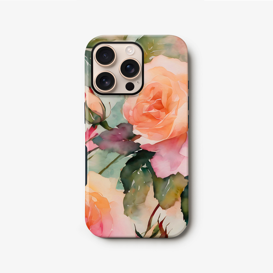 Watercolour Summer Floral Case iPhone 16 Phone Case