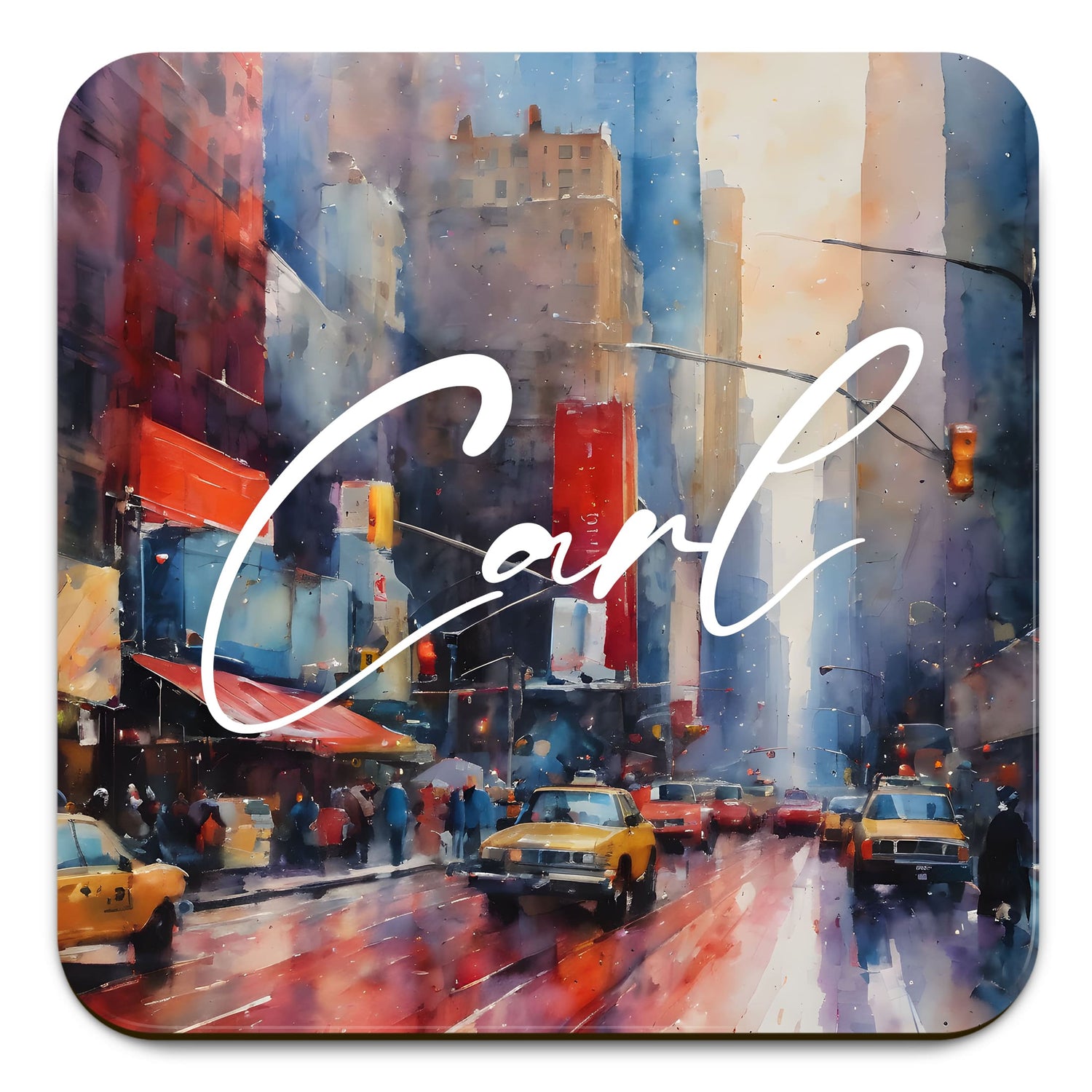Personalised New York Art Coaster Gift  Coaster