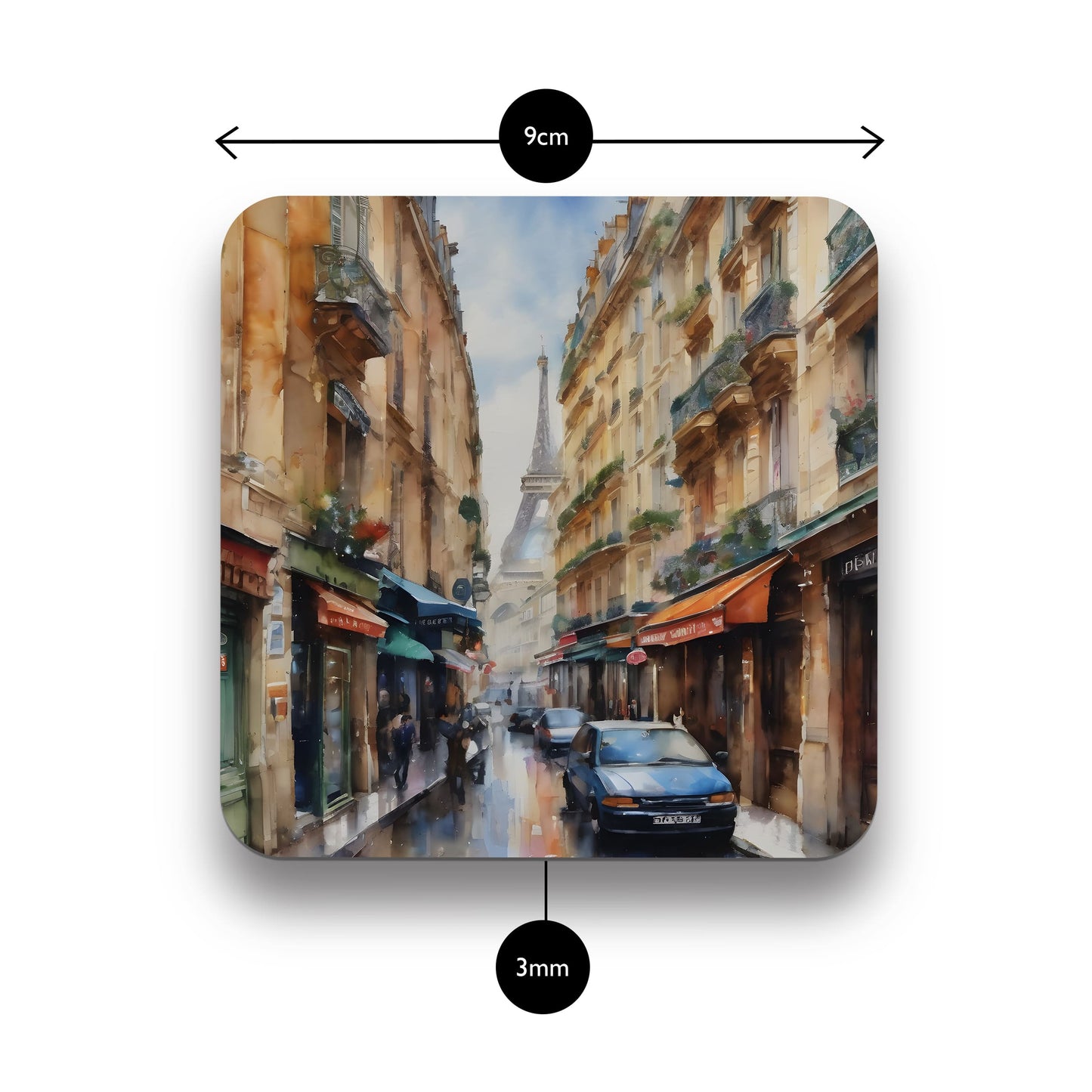 Personalised Paris Art Coaster Gift  Coaster