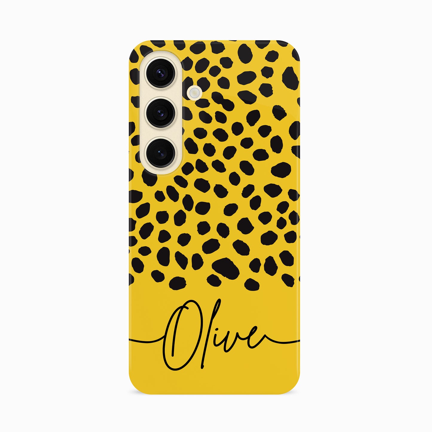 Personalised Yellow Cheetah Print Case