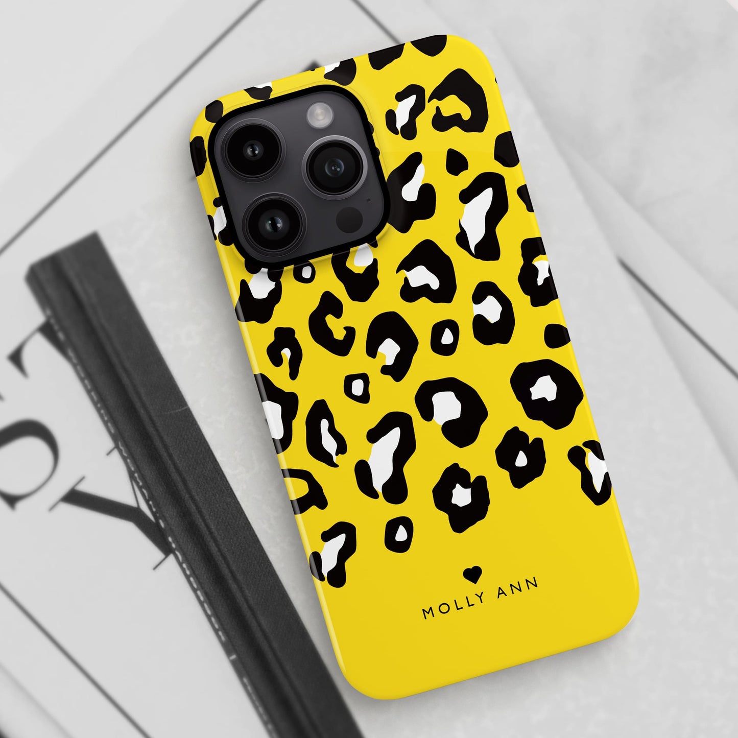 Yellow Leopard Print Custom Case  Phone Case
