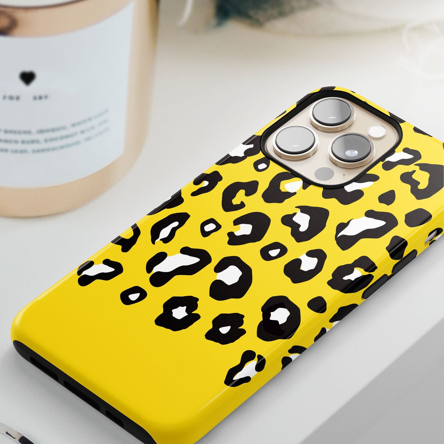 Yellow Leopard Print Custom Case  Phone Case