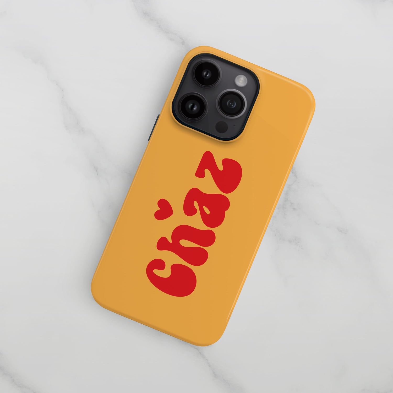 Yellow Red Personalised Retro Name Case  Phone Case