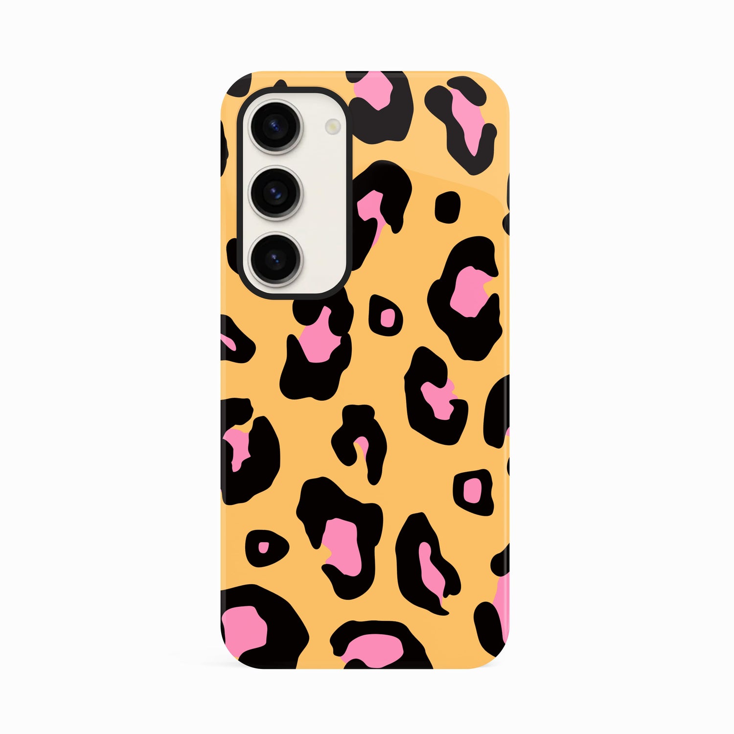 Yellow Pink Leopard Spot Pattern Case Samsung Galaxy S23 Phone Case