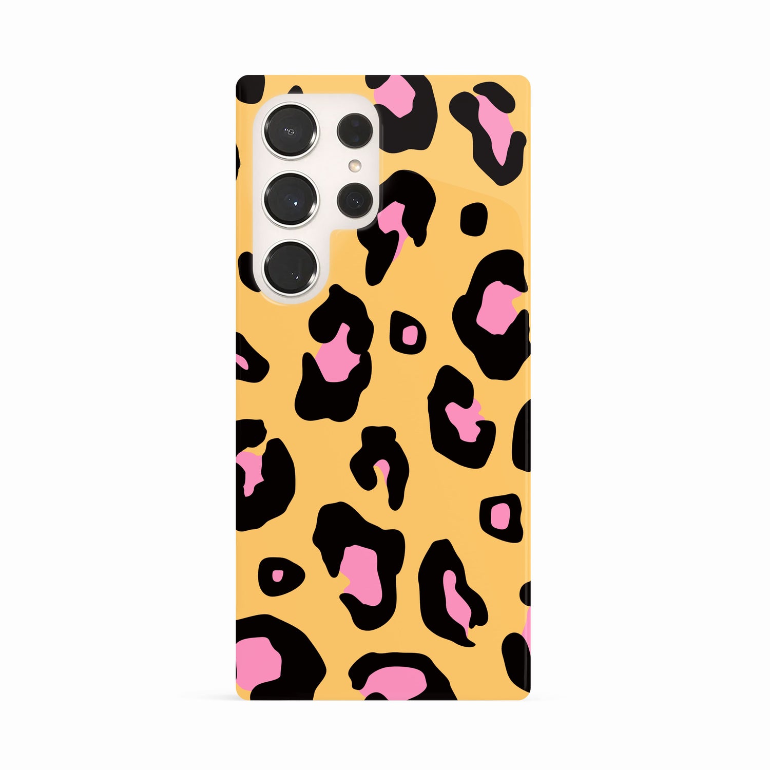 Yellow Pink Leopard Spot Pattern Case Samsung Galaxy S23 Ultra Phone Case