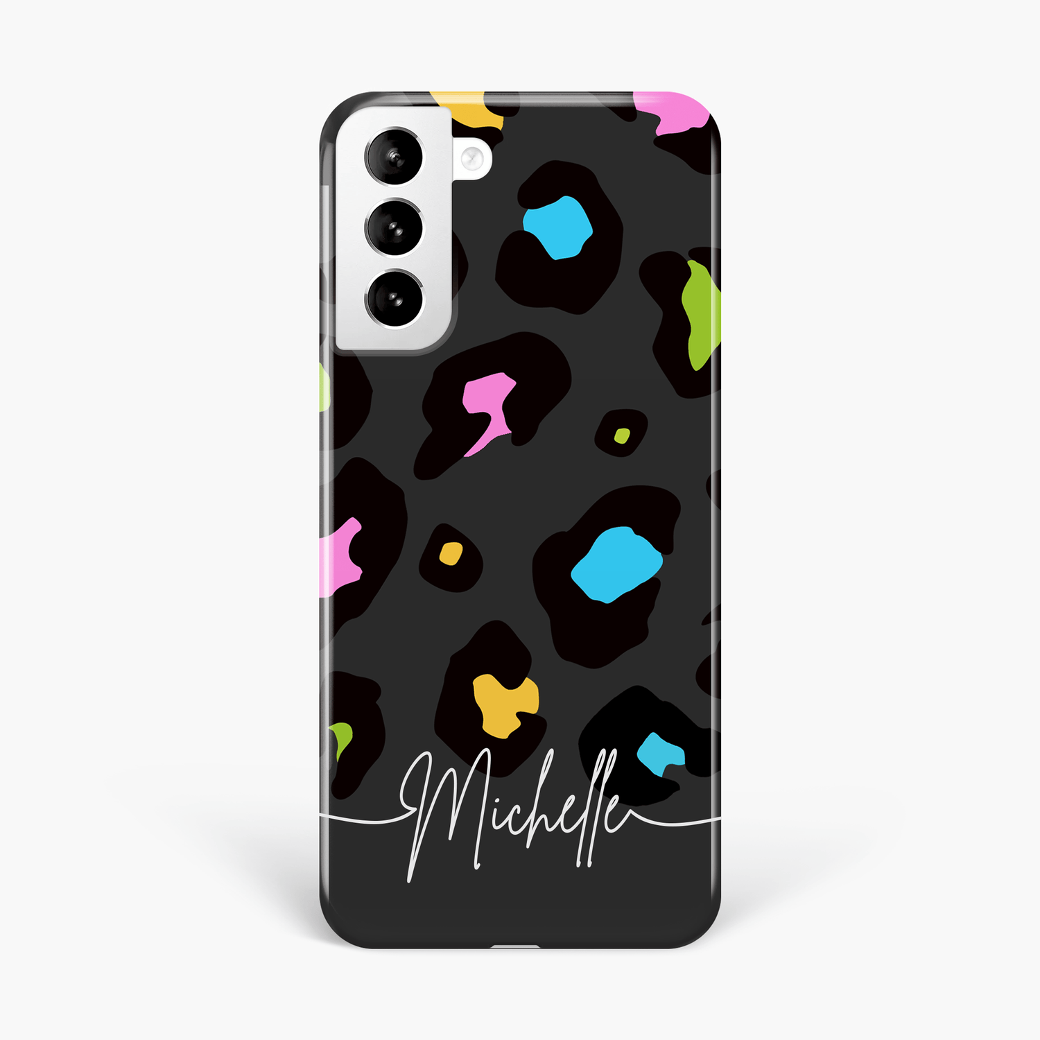 Personalised Grey Leopard Print Phone Case  Phone Case