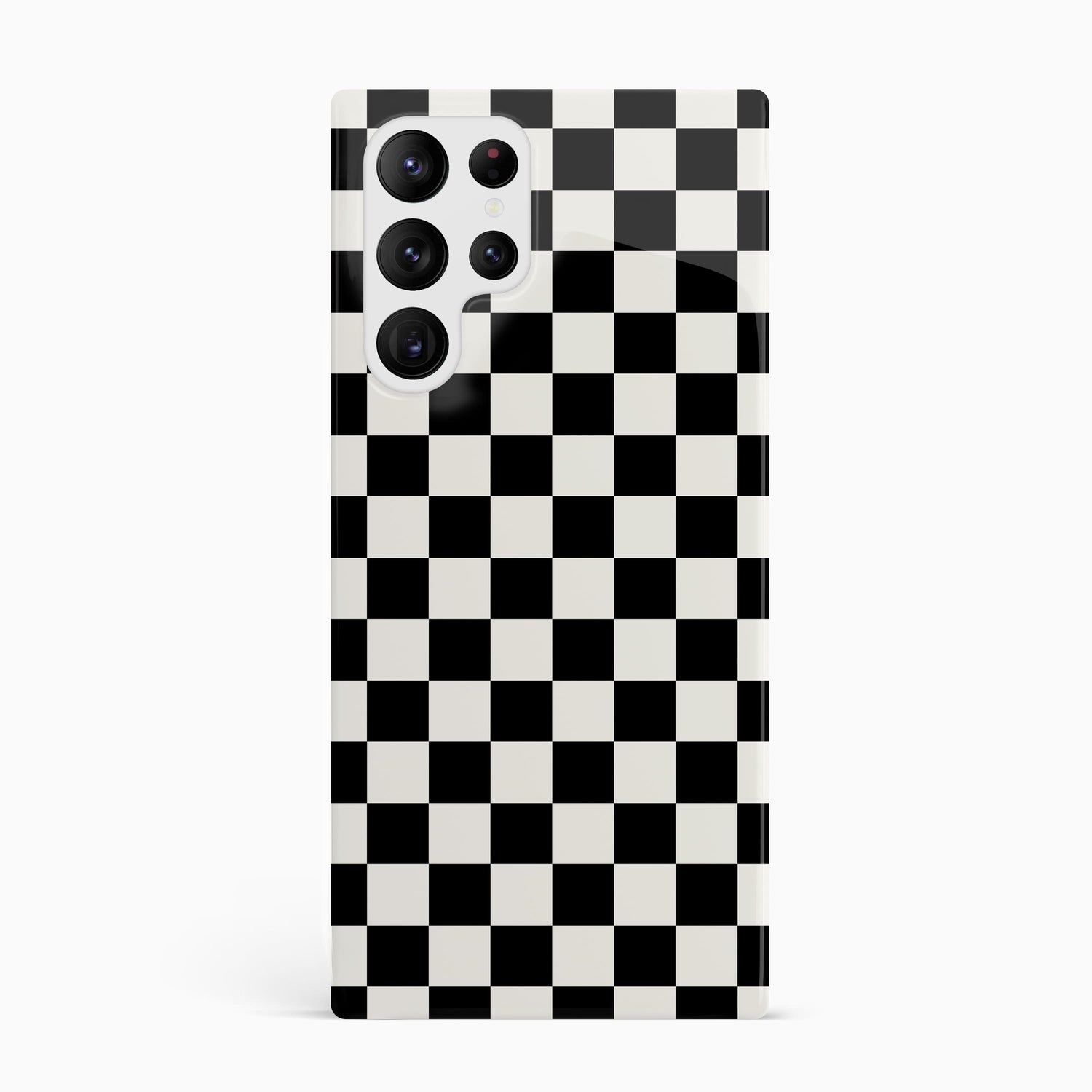 Black Checkerboard Phone Case Samsung Galaxy S22 Ultra Phone Case