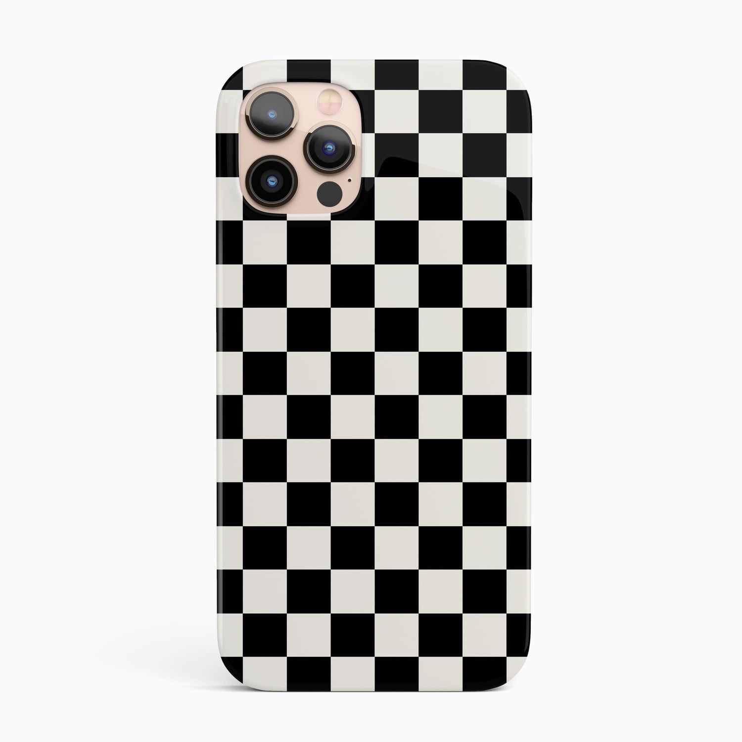 Black Checkerboard Phone Case iPhone 13 Phone Case