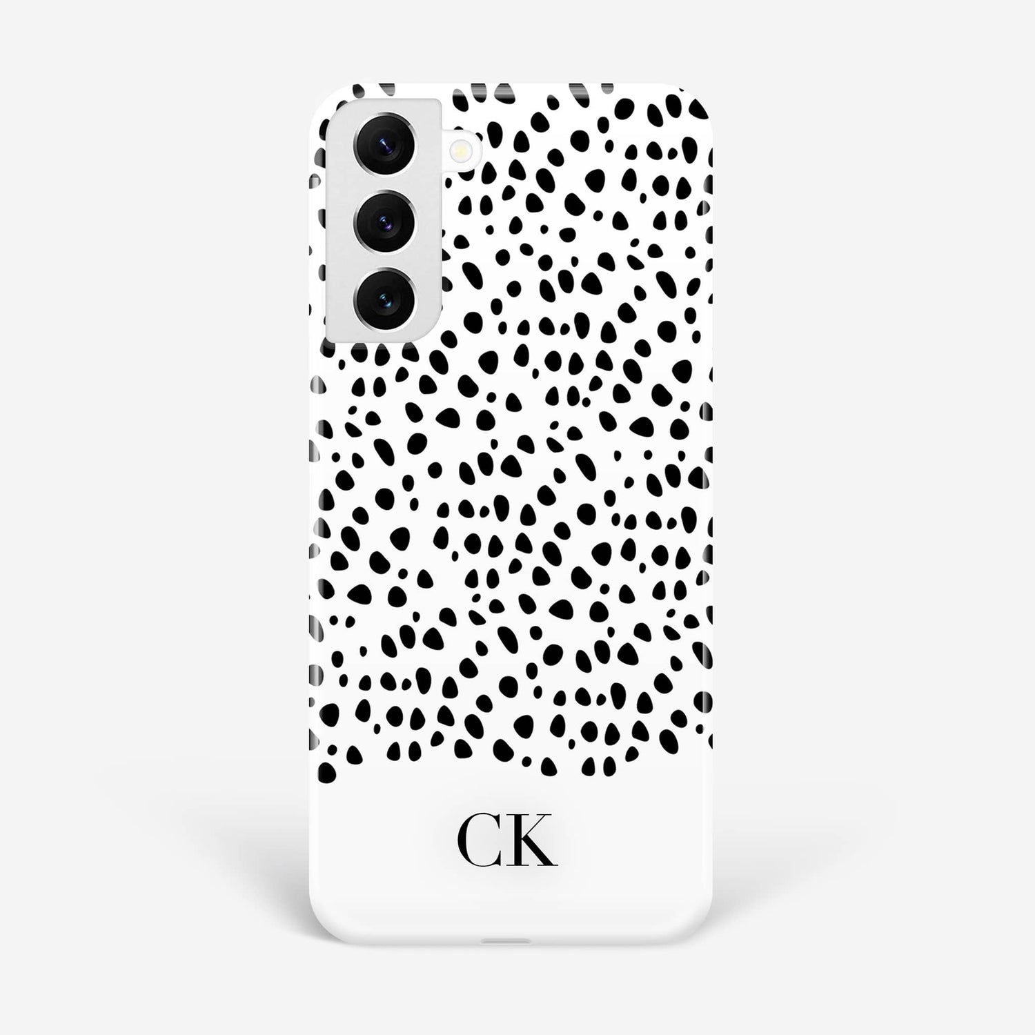 Black Dots Personalised Monogram Phone Case Phone Case