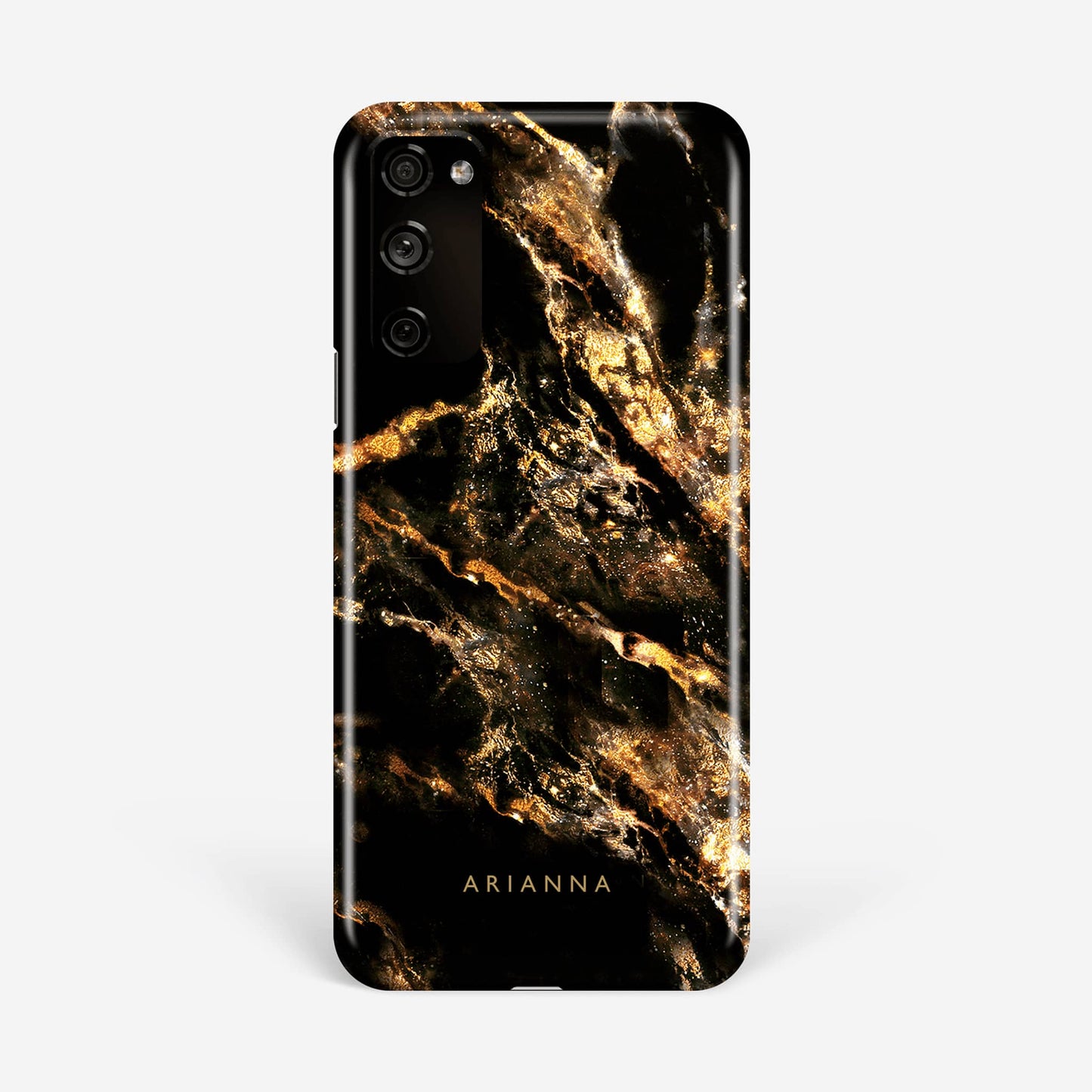 Black Gold Dust Marble Phone Case Samsung Galaxy S20 Phone Case