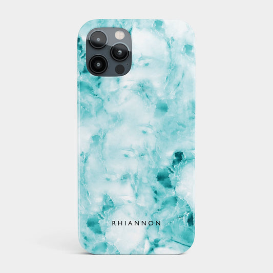 Personalised Blue Marble Phone Case iPhone 13 Phone Case