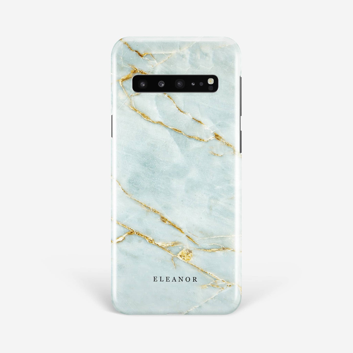 Blue and Gold Marble Phone Case Samsung Galaxy S10 Phone Case