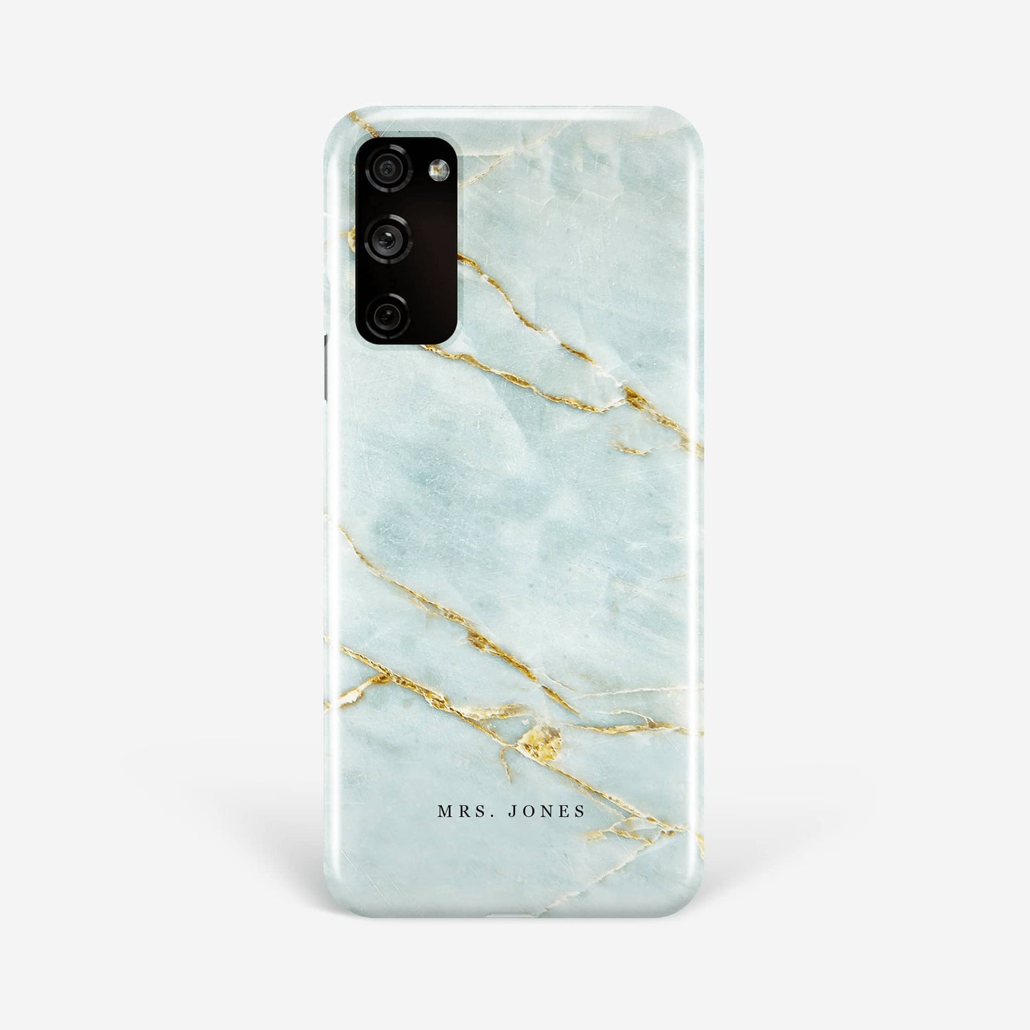 Blue and Gold Marble Phone Case Samsung Galaxy S20 Phone Case