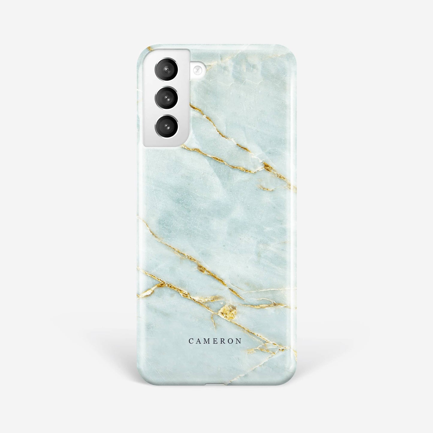 Blue and Gold Marble Phone Case Samsung Galaxy S22 Phone Case
