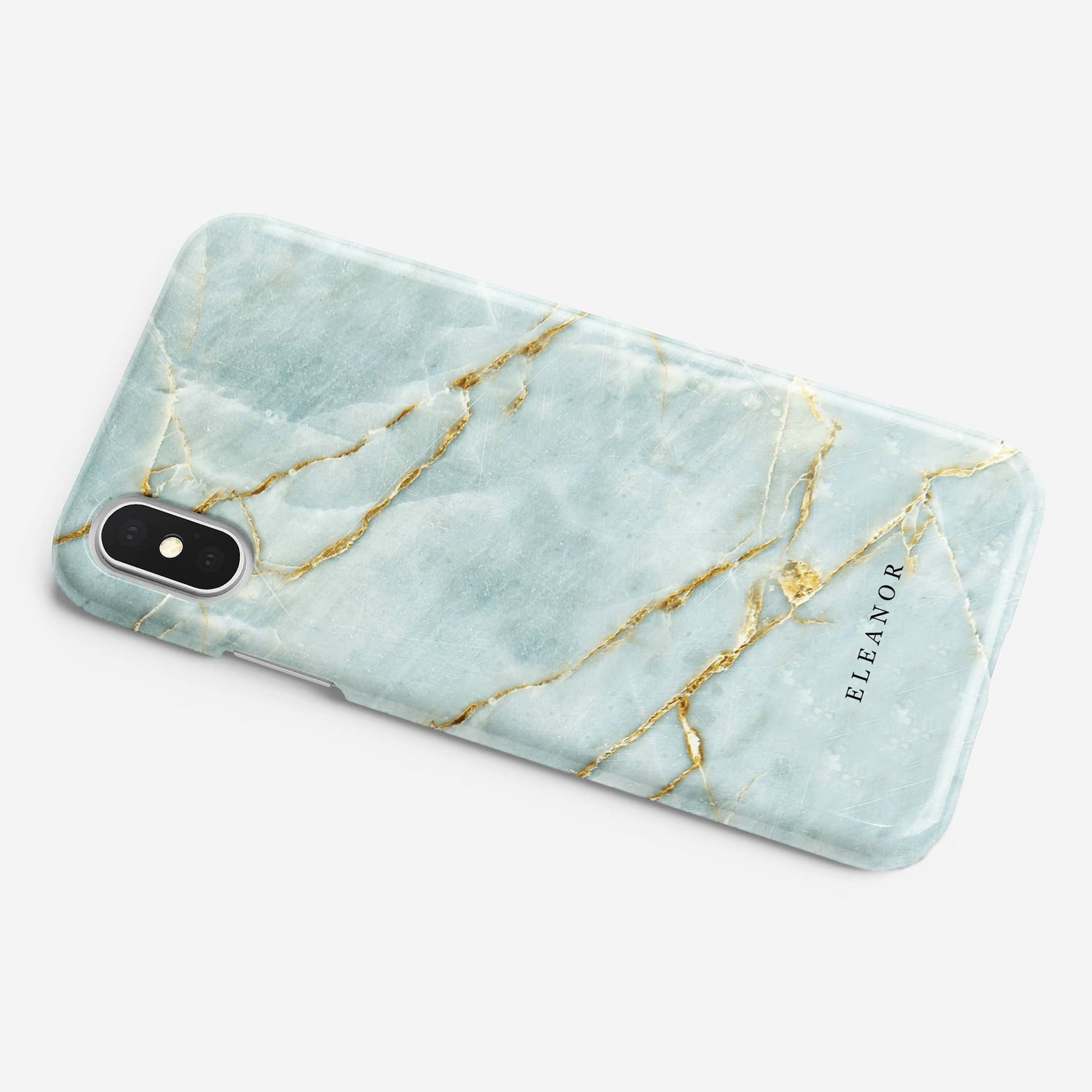 Blue and Gold Marble Phone Case iPhone Xr Phone Case