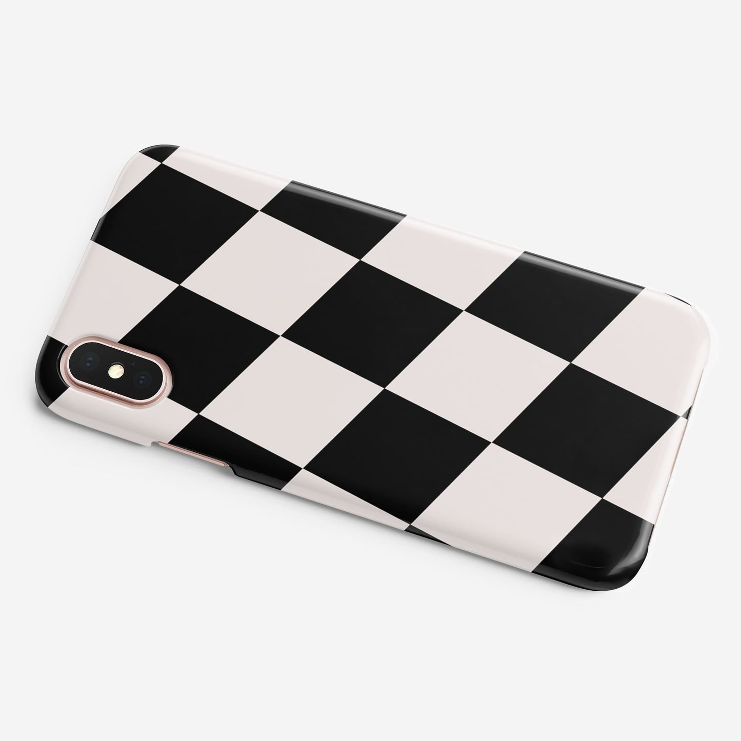 Chunky Check Gold Initials Phone Case  Phone Case