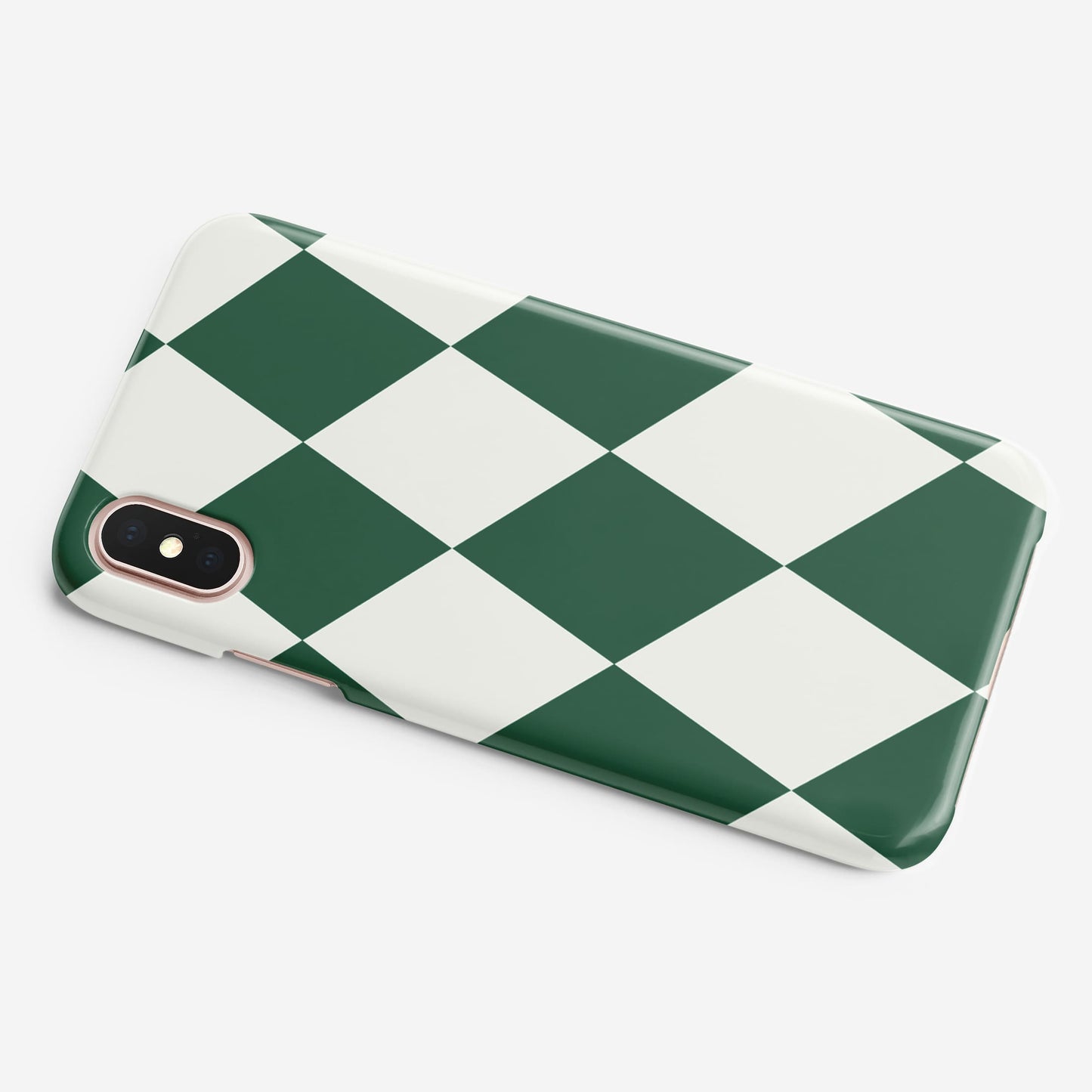 Green Checkerboard Phone Case iPhone Xr Phone Case