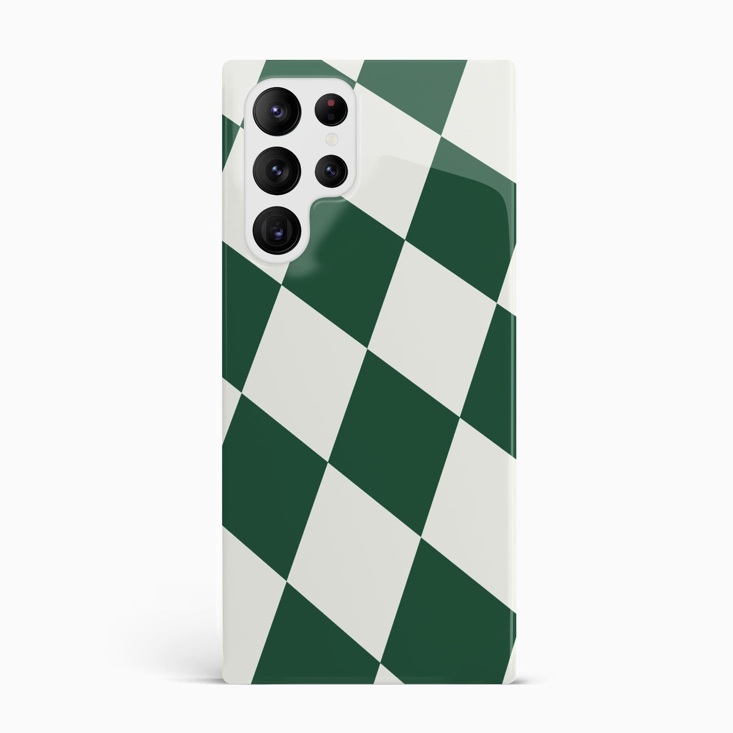 Green Checkerboard Phone Case Samsung Galaxy S22 Ultra Phone Case