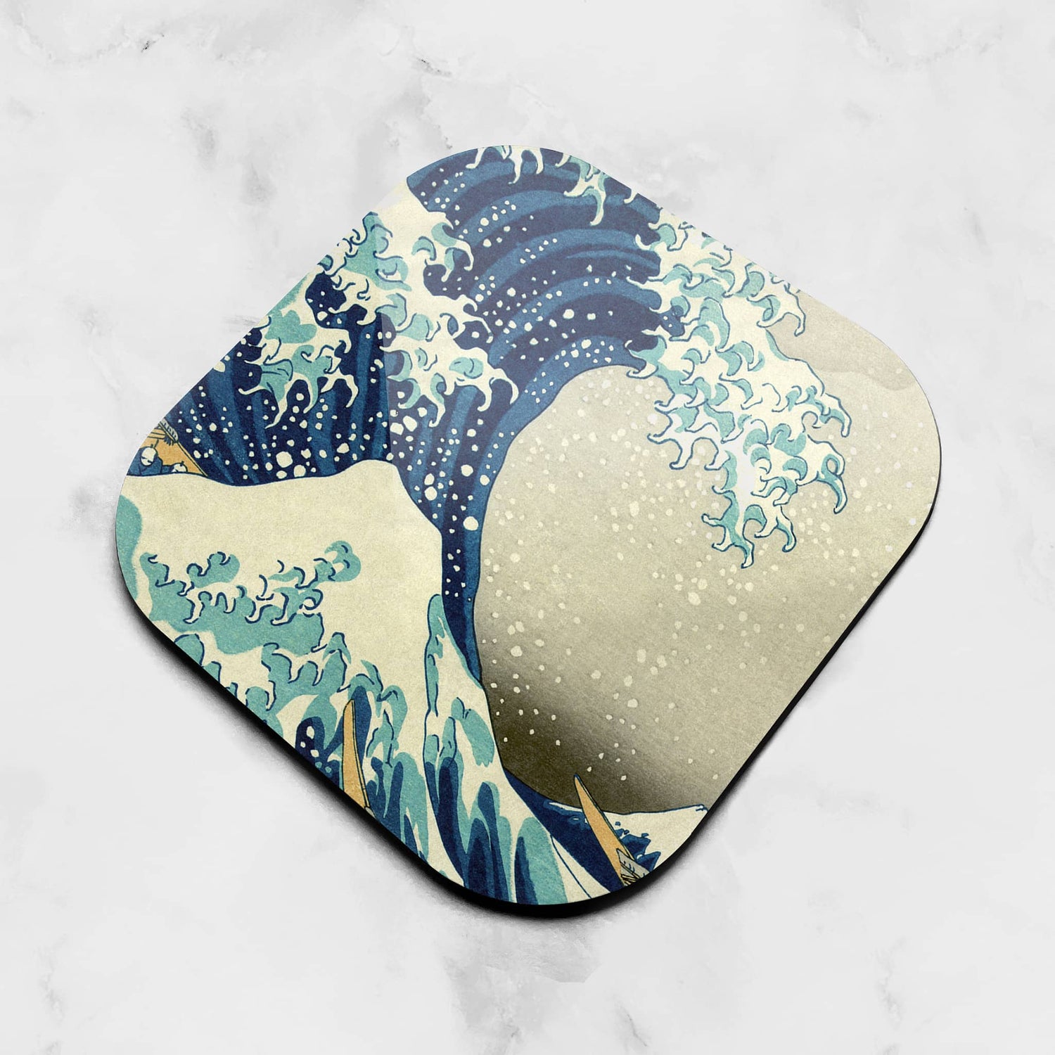 Hokusai Japanese Ocean Art Coaster Gift Set 4 x The Great Wave Coaster