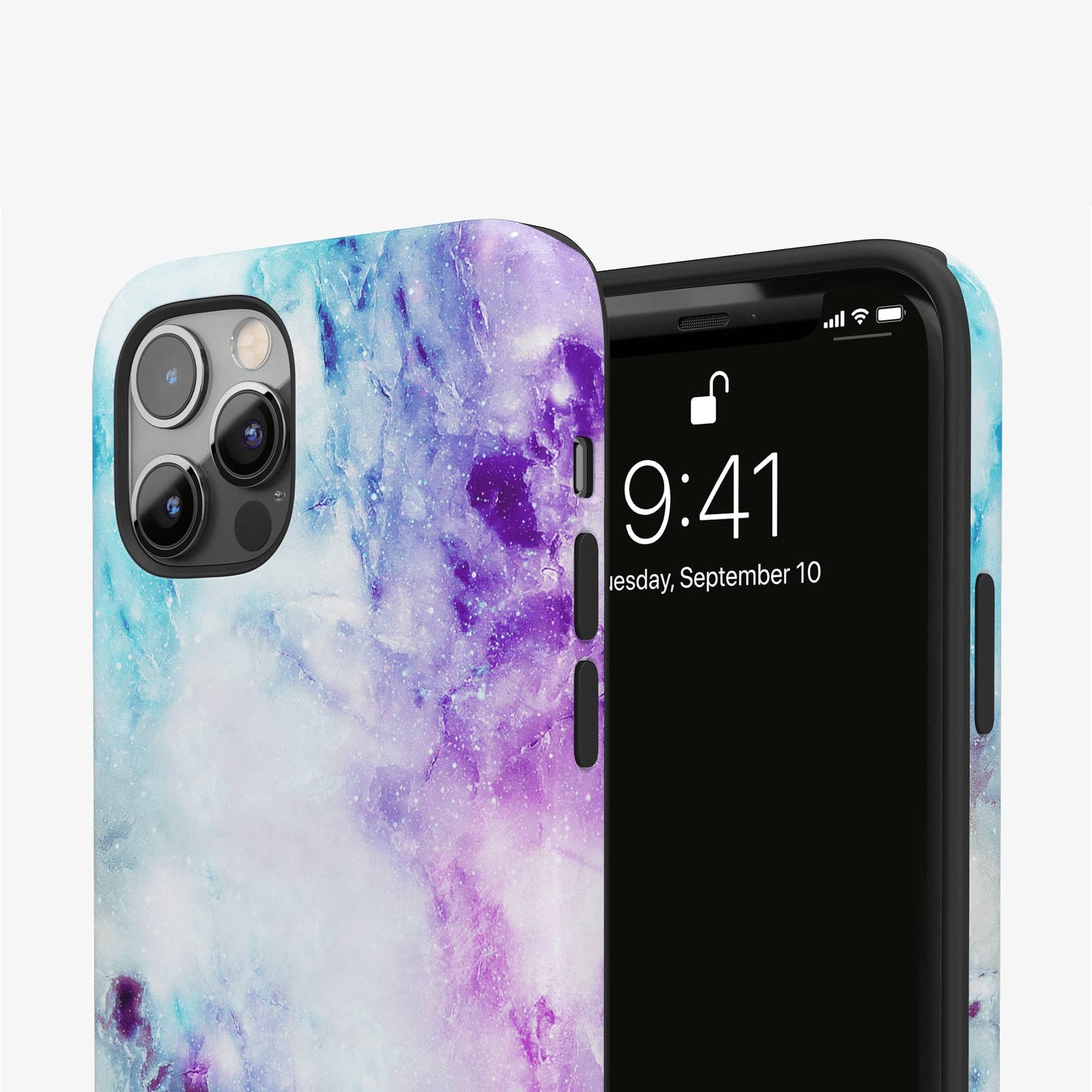 Cosmic Heart Personalised Marble Phone Case  Phone Case