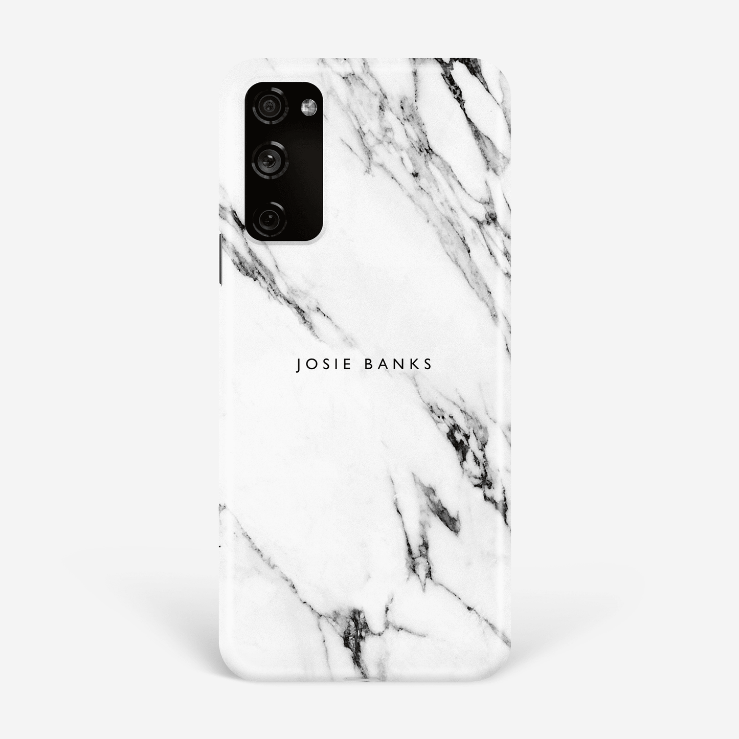 White and Black Marble Phone Case Samsung Galaxy S20 Phone Case