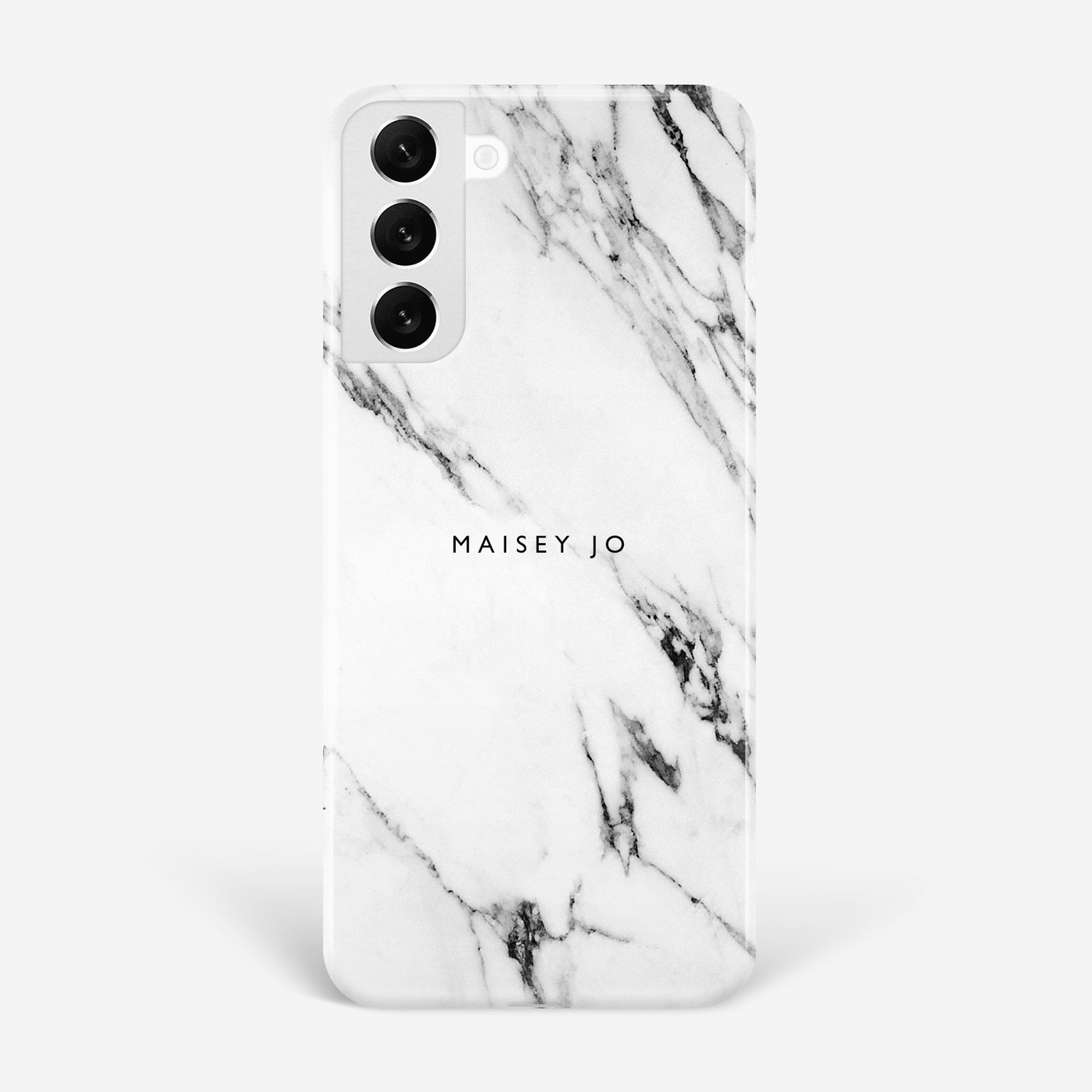 White and Black Marble Phone Case Samsung Galaxy S22 Phone Case