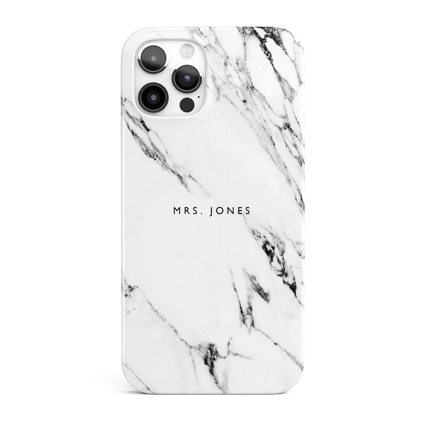 White and Black Marble Phone Case iPhone 13 Phone Case