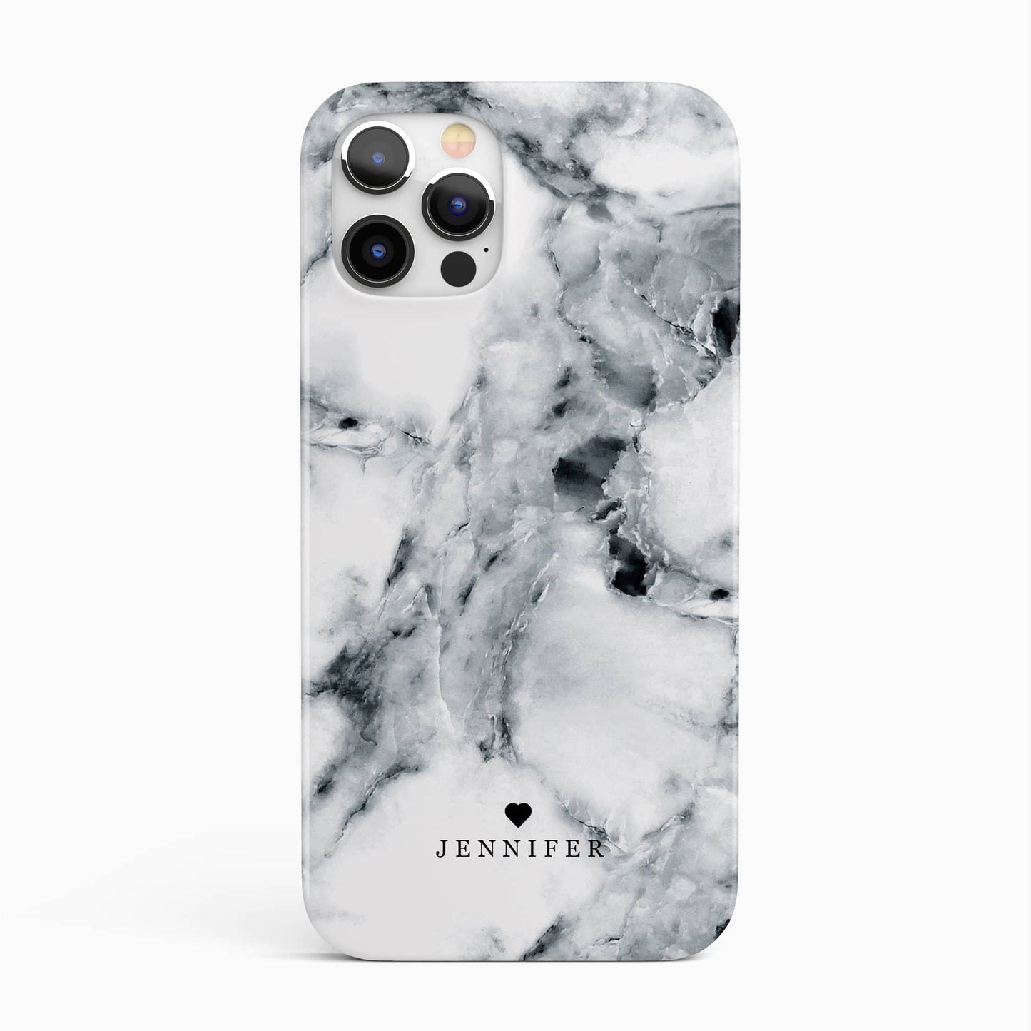 Dark Grey Marble Personalised Phone Case iPhone 13 Phone Case